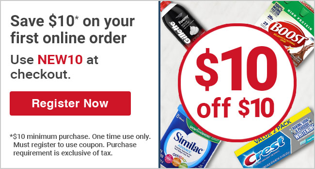 Save $10 on your first online order